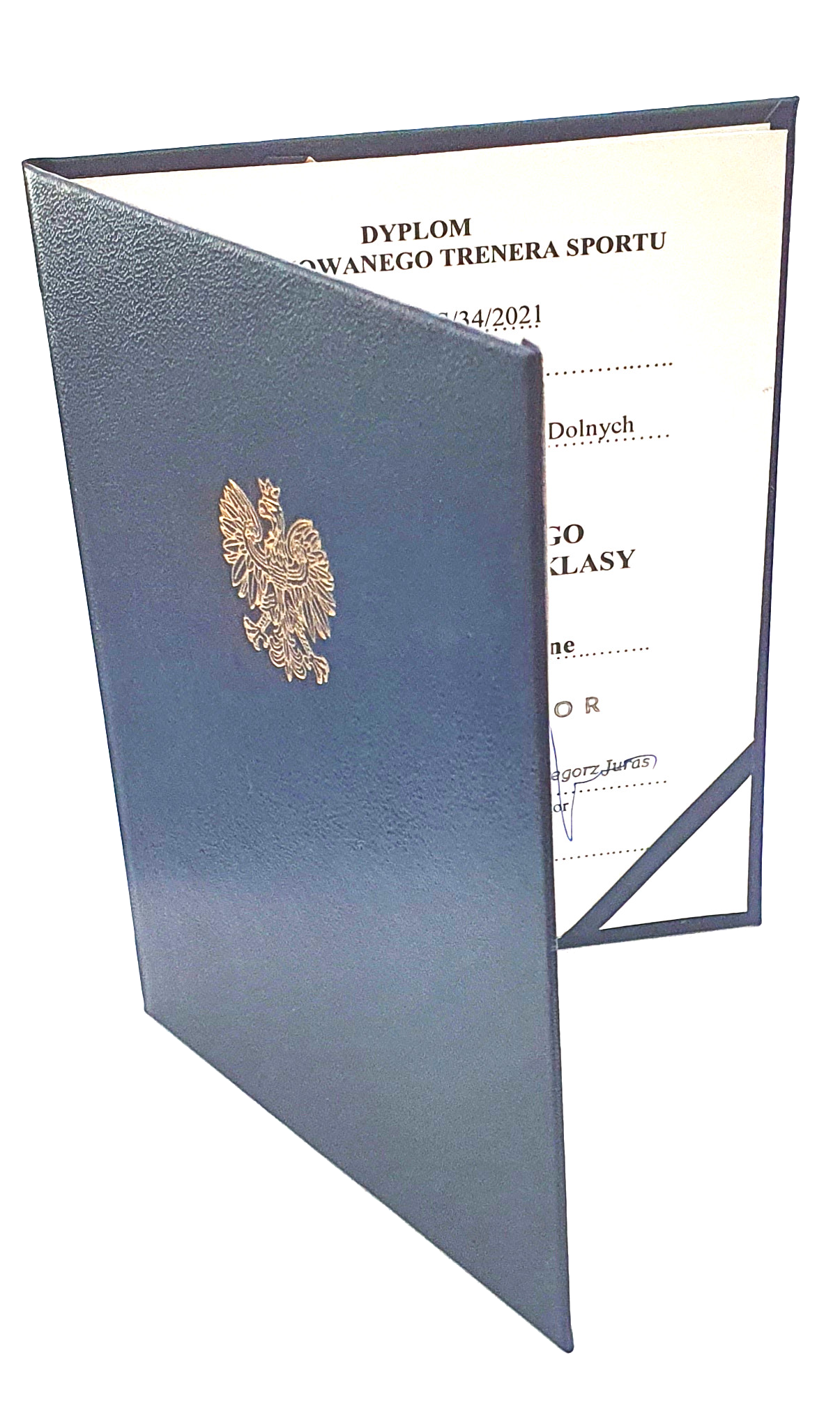 Grafika przedstawia otwarte świadectwo