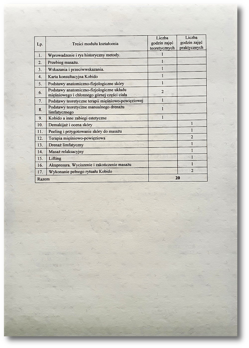 Grafika przedstawia świadectwo z tylnej strony