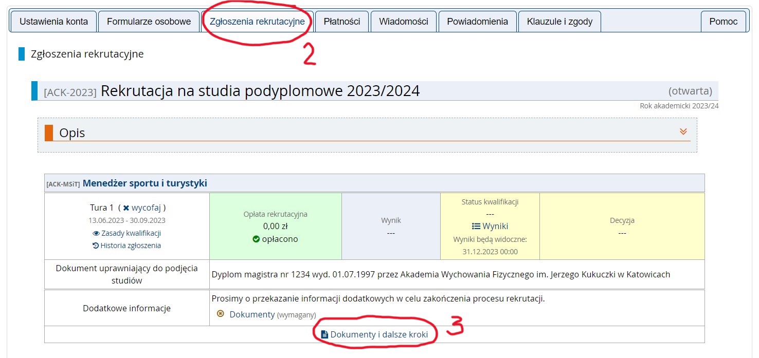 Zdjęcie przedstawiające sposób zapisania się na studia podyplomowe