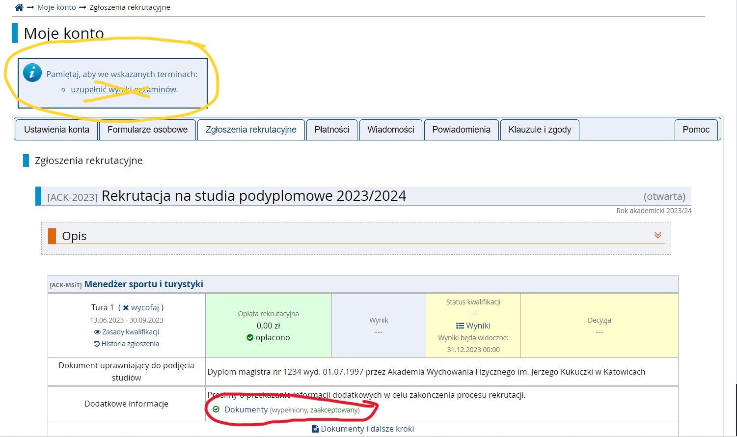 Zdjęcie przedstawiające sposób zapisania się na studia podyplomowe