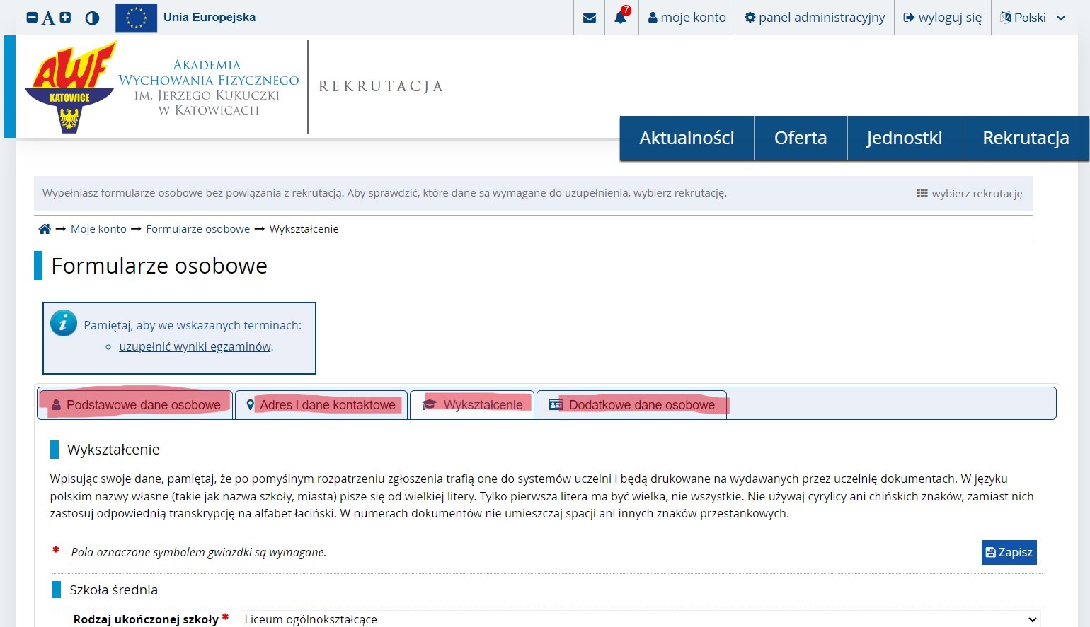 Zdjęcie przedstawiające sposób zapisania się na studia podyplomowe