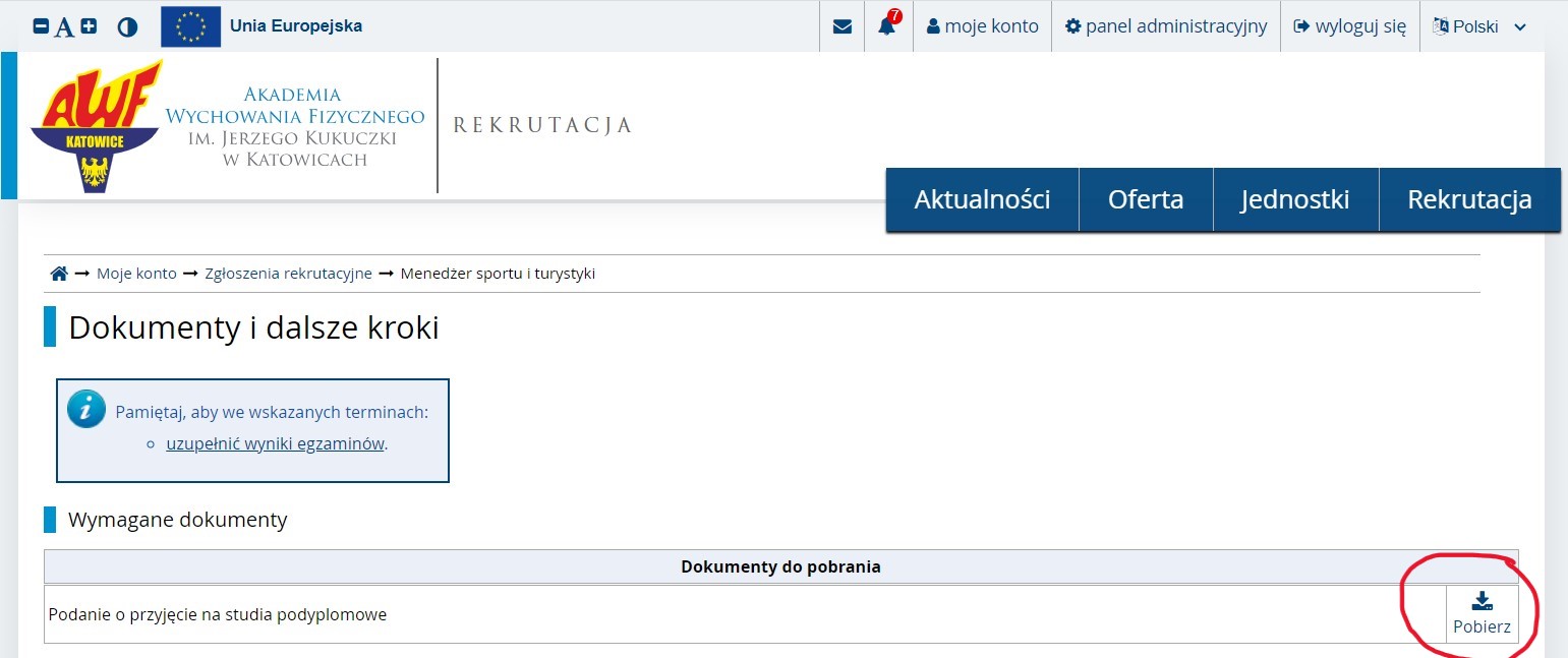 Grafika przedstawiająca jak zapisać się na studia podyplomowe
