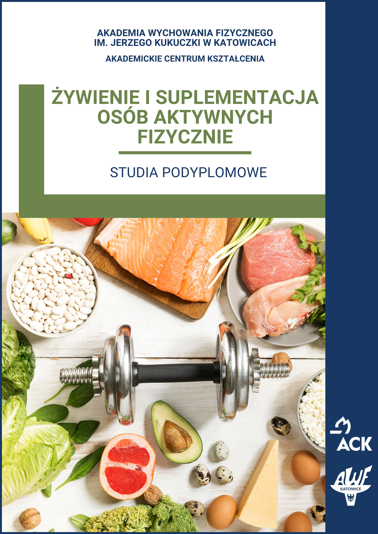 Plakat żywienia i suplementacji osób aktywnych fizycznie