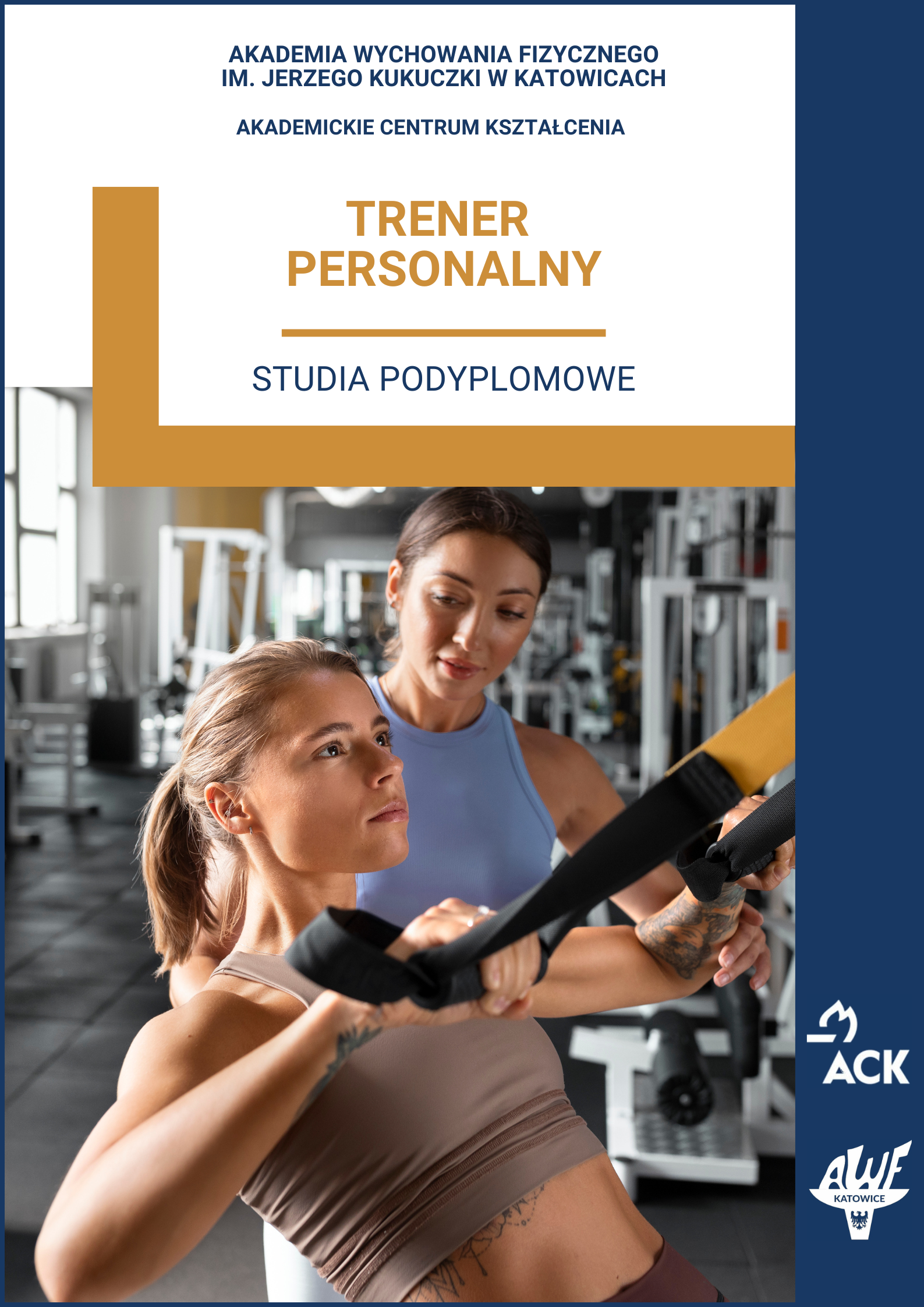 Plakat kurs trenera personalnego