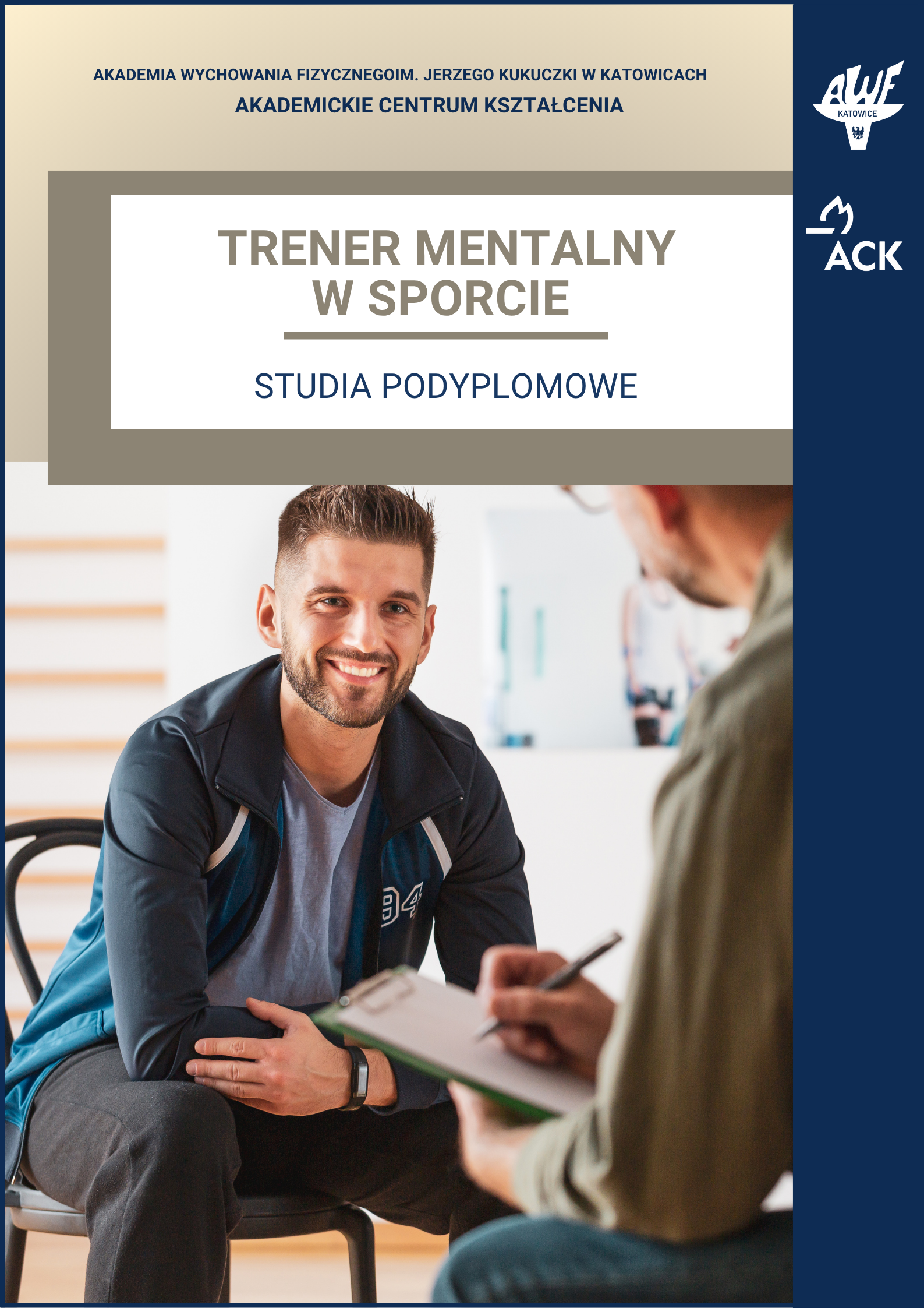 Plakat kurs trenera mentalnego w sporcie