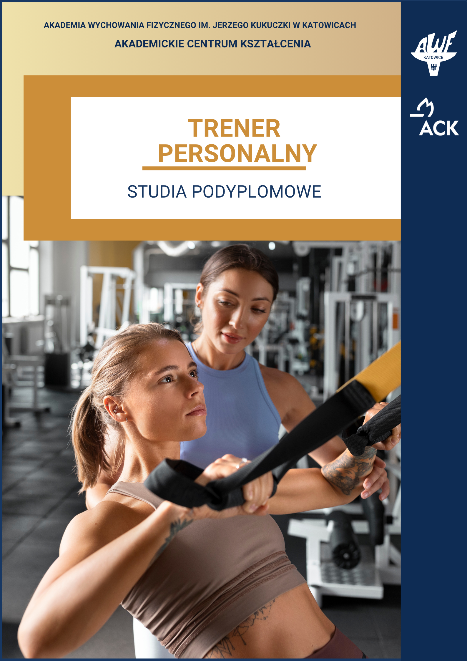 Plakat kurs trenera personalnego