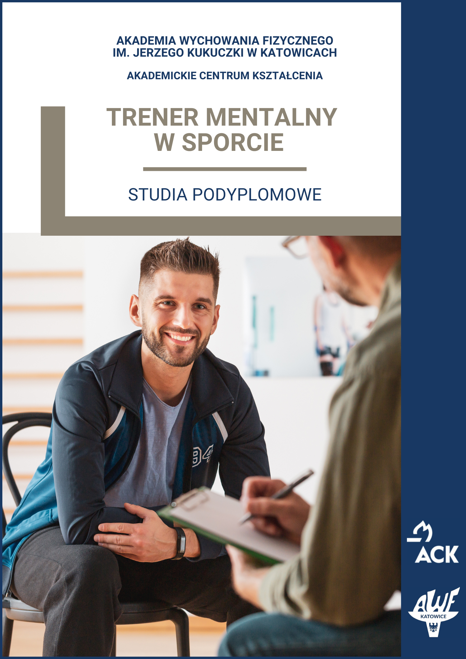 Plakat kurs trenera mentalnego w sporcie