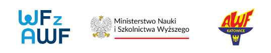 Loga WF z AWF, Ministerstwa Nauki i Szkolnictwa Wyższego, AWF Katowice